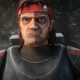 Hunter looks upon a familiar face.